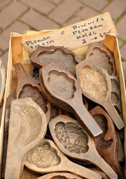 Old cookie molds Foto stock
