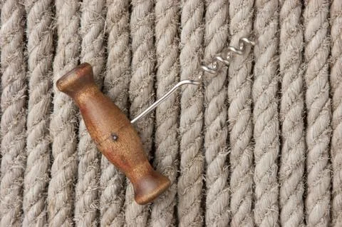 Old corkscrew Foto stock