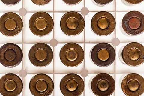 Old corroded bullets Stock Photos