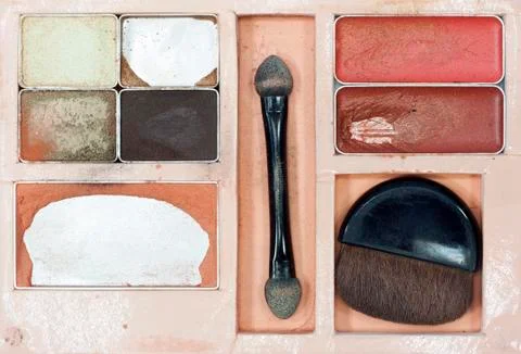 An old cosmetics set Stock Photos
