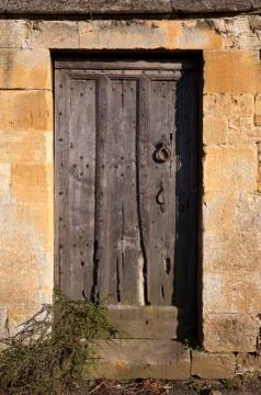 Old cotswold door Stock Photos