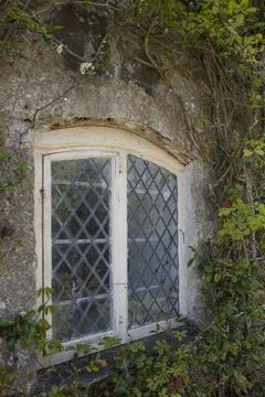 Old cottage window Foto stock
