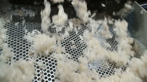 Old cotton gin machine. The cotton engine or cotton gin, that is used to Video stock 149949115