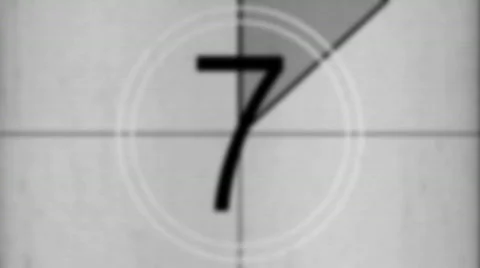 Old countdown blur+grunge Stock Footage 611362