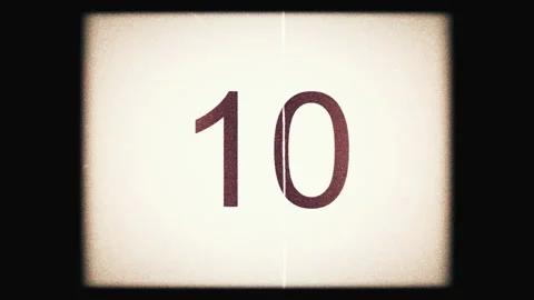 Old countdown film vintage negative cinema	 Видео 116626109