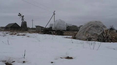 Old country windmill Stock Footage 103568403