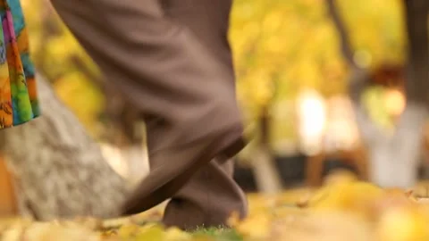 An old couple  are dancing 2 Stock Footage 325852397