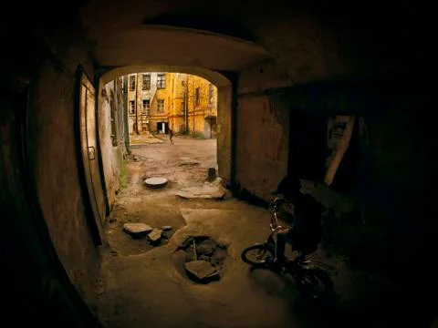 Old courtyards Stock Photos