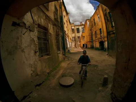 Old courtyards Stock Photos