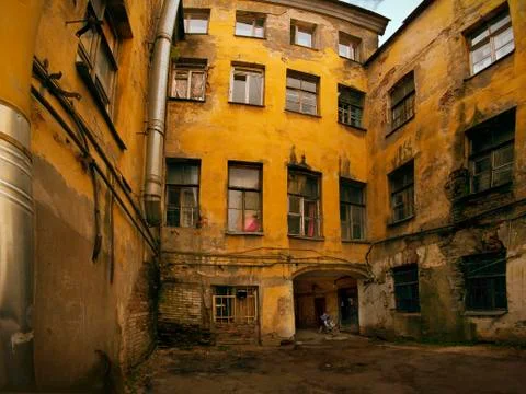 Old courtyards Stock Photos