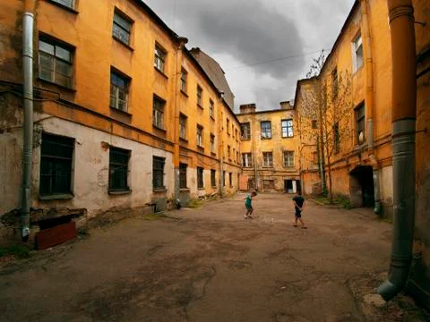 Old courtyards Stock Photos
