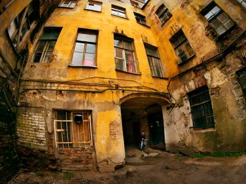 Old courtyards Stock Photos