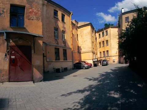 Old courtyards Stock Photos