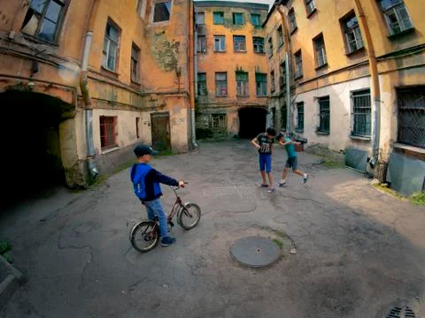 Old courtyards Stock Photos