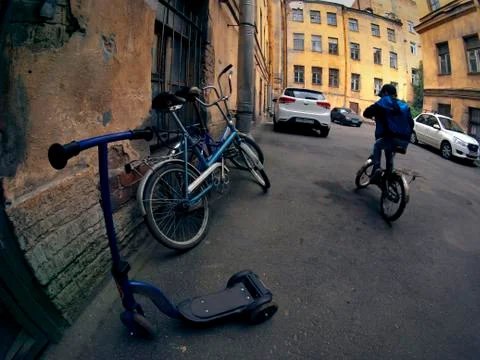 Old courtyards Stock Photos