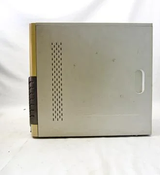 Old CPU with its main components Foto stock