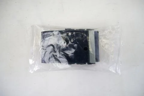 Old CPU with its main components Foto stock