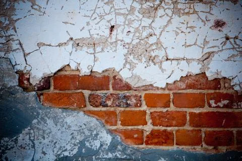 Old cracked brick wall Stock Photos