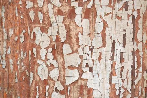 Old cracked paint pattern on wall. Stock Photos