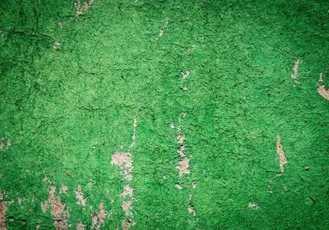 Old cracked painted texture. rusty green wood. Foto stock