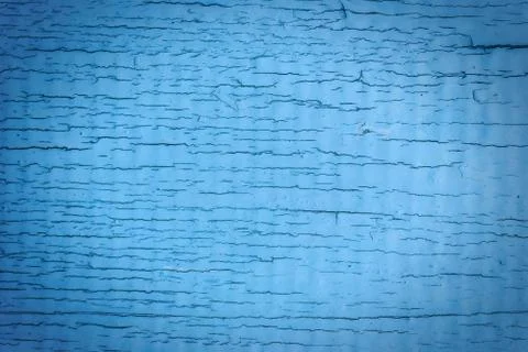 Old cracked painted texture. rusty blue wood. Foto stock