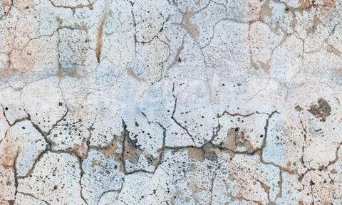 Old cracked plaster old wall abstract seamless background. Stock Photos