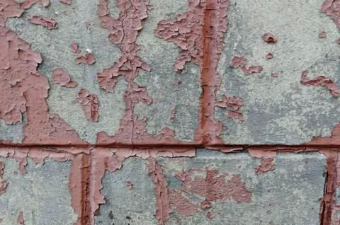 Old Cracked Red Wall Texture 3 Stock Photos