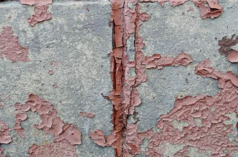 Old Cracked Red Wall Texture 4 Stock Photos