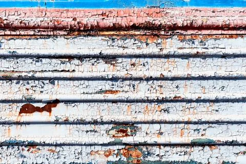 Old cracked rusty paint  background texture close-up Stock Photos