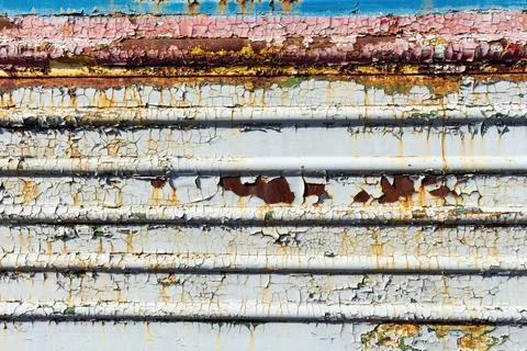 Old cracked rusty paint  background texture close-up Stock Photos
