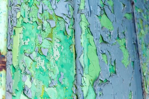 Old cracked rusty paint  background texture close-up Foto stock