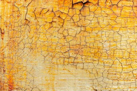 Old cracked rusty paint  background texture close-up Stock Photos