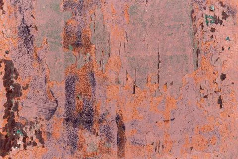 Old cracked rusty paint  background texture close-up Stock Photos