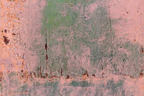 Old cracked rusty paint  background texture close-up Stock Photos