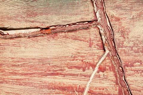 Old cracked Rusty paint  background texture close-up Stock Photos