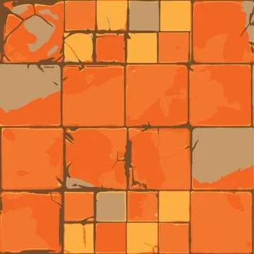 Old cracked tiles vector Stock Illustration