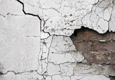 Old cracked wall background 3 Old cracked wall background showing bricks u... Stock Photos