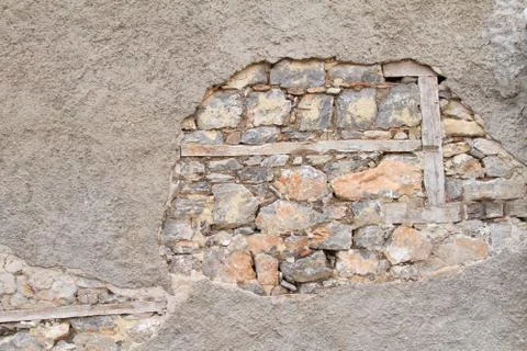Old cracked wall background Stock Photos