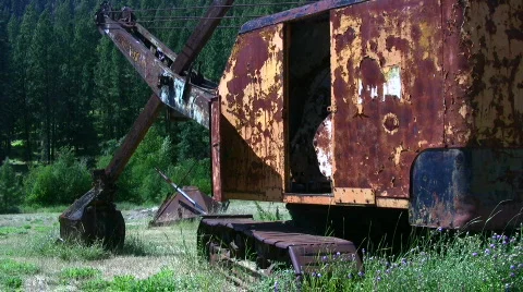 Old crane Video stock 500705