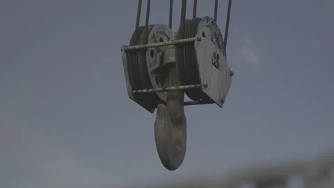 Old Crane on Preston, Mariners Way Dock Stock Footage 287997030