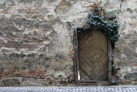 Old Crumbling Wall 库存照片