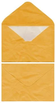 Old crumpled envelope design element Stock Photos