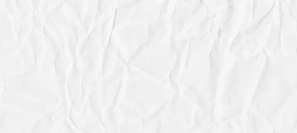 Old crumpled paper background effect. White kraft texture with fold detail. Stock Illustration