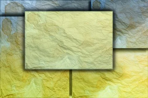 Old crumpled paper background Stock Illustration