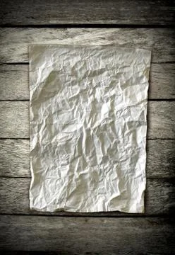 Old crumpled paper Foto stock