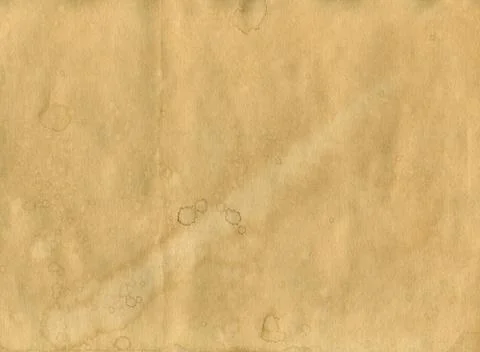 Old crumpled paper, texture with spots and blots, background Stock Illustration
