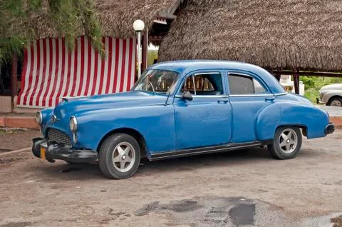 Old cuban car. Stock Photos
