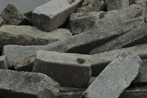 Old cuboid stone- background Stock Photos