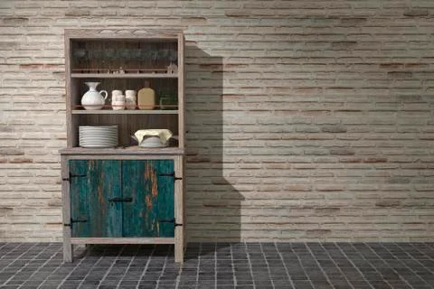 Old cupboard Stock Illustration