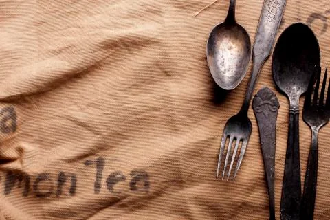 Old cutlery Stock Photos